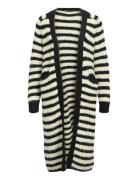 Objmilu Ls Lo Long Knit Cardigan Noos Tops Knitwear Cardigans Black Ob...