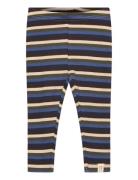 Legging Modal Multi Striped Bottoms Leggings Navy Petit Piao
