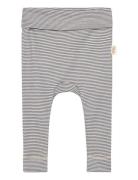 Ppdian Fold Leggings Stripe Noos Bottoms Leggings Navy Petit Piao