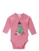 Muminhuset Body Bodies Long-sleeved Pink MUMIN