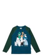 Klassfoto Tröja Tops T-shirts Long-sleeved T-shirts Blue MUMIN