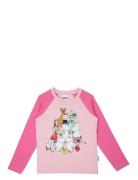 Class Picture Shirt Tops T-shirts Long-sleeved T-shirts Pink MUMIN