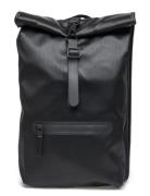 Rolltop Rucksack W3 Reppu Laukku Black Rains