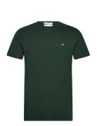 Slim Shield Ss T-Shirt Tops T-shirts Short-sleeved Green GANT