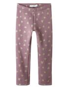 Nmftavina Sweat Fleece Legging Bru Noos Bottoms Leggings Purple Name I...