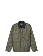 Quilt Chore Jacket Tikkitakki Khaki Green Mads Nørgaard