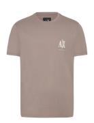 T-Shirt Tops T-shirts Short-sleeved Brown Armani Exchange
