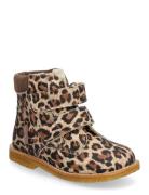 Boots - Flat - With Velcro Talvikengät Tarroilla Brown ANGULUS