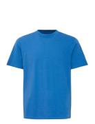 Bhivo Tee Tops T-shirts Short-sleeved Blue Blend