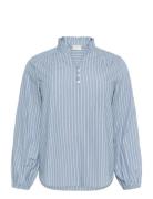 Kcmelina Blouse Tops Blouses Long-sleeved Blue Kaffe Curve