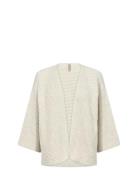 Sc-Seleen Tops Knitwear Cardigans Cream Soyaconcept
