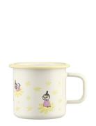 Moomin Enamel Mug Flowers 3,7Dl Home Tableware Cups & Mugs Coffee Cups...