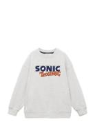 Sonic Hoodie Tops Sweat-shirts & Hoodies Sweat-shirts Grey Mango