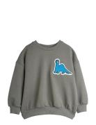 Dino Patch Sweater Tops Sweat-shirts & Hoodies Sweat-shirts Grey Mini ...