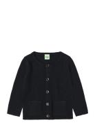 Baby Zigzag Blouse Tops Knitwear Cardigans Navy FUB