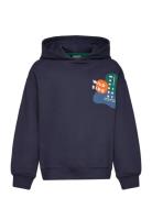 Tnparvelo Os Hoodie Tops Sweat-shirts & Hoodies Hoodies Navy The New