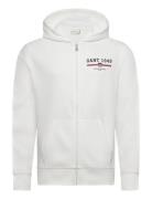 Graphic Full Zip Hoodie Tops Sweat-shirts & Hoodies Hoodies White GANT