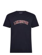 Noah Graphic Tee Tops T-shirts Short-sleeved Navy Lexington Clothing