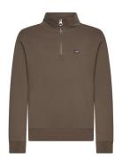 Terry Organic Cotton Half-Zip Sweater Tops Sweat-shirts & Hoodies Swea...