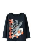 Nmmadri Stitch Ls Nreg Top Box Wdi Tops T-shirts Long-sleeved T-shirts...