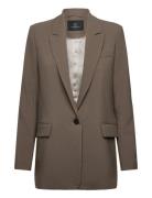 Cindysusbbfrida Blazer Blazers Single Breasted Blazers Khaki Green Bru...