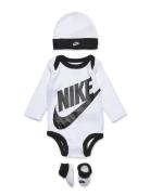 C1-Bodysuit+Hat+Bootie Pitkähihainen Body White Nike