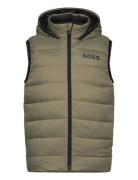 Reversible Puffer Jacket Toppaliivi Green BOSS