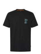 Te_Structure Tops T-shirts Short-sleeved Black BOSS