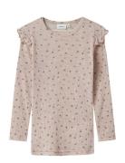 Nmfwomi Wo/Mo Ls Top Tops T-shirts Long-sleeved T-shirts Pink Name It