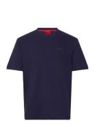 Austin T-Shirt Tops T-shirts Short-sleeved Navy HUGO