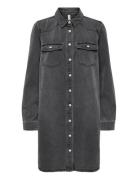 Onllisa L/S Dnm Dress Gua Lyhyt Mekko Black ONLY