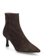 Booties Shoes Boots Ankle Boots Ankle Boots With Heel Brown Billi Bi