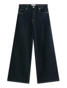 Dnm Rinse 70S Wide Leg Hw Bottoms Jeans Wide Black Tommy Hilfiger