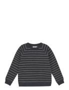 Sweatshirt Stripe Tops Sweat-shirts & Hoodies Sweat-shirts Navy En Fan...