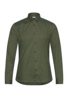 Yarn Dyed Oxford Superflex Shirt Tops Shirts Casual Khaki Green Lindbe...