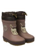 Winter Wellies - 3D Shoes Rubberboots High Rubberboots Brown Mikk-line