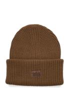 Hh Rib Beanie Accessories Headwear Beanies Brown Helly Hansen