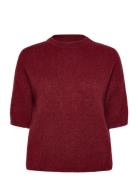 Mimi Knit Jumper Tops Knitwear Jumpers Burgundy Noella