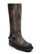 Angelina Vintage Korkeavartiset Saapikkaat Brown Pavement