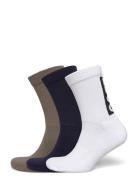 3P Qs Back Label Cc Underwear Socks Regular Socks Multi/patterned HUGO