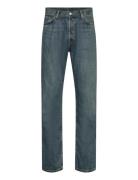 Space Relaxed Straight Leg Jeans Bottoms Jeans Regular Blue Weekday
