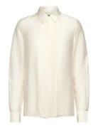 Bisina_Wednesday Tops Blouses Long-sleeved Cream BOSS