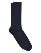Erik Socks Underwear Socks Regular Socks Navy Mp Denmark