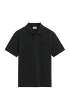 Reg Tonal Shield Ss Polo Tops Polos Short-sleeved Black GANT