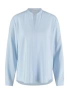 Blouse 1/1 Sleeve Tops Blouses Long-sleeved Blue Gerry Weber