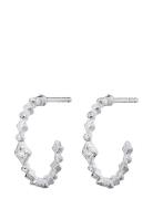 Arlette Earrings Accessories Jewellery Earrings Hoops Silver Maanesten