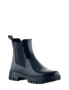 Peachy Naval Shoes Boots Ankle Boots Ankle Boots Flat Heel Navy Lemon ...