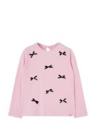 Knit T-Shirt Tops T-shirts Long-sleeved T-shirts Pink Boboli