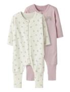 Nbfnightsuit 2P Zip Ff Jet Rainbow Noos Pyjama Sie Jumpsuit Haalari Pi...