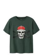 Nkmnotti Ss Nreg Top Ps Noos Tops T-shirts Short-sleeved Khaki Green N...